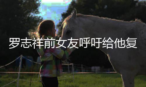 机会节目女友祥前小猪给他呼吁 喊罗志来上复出