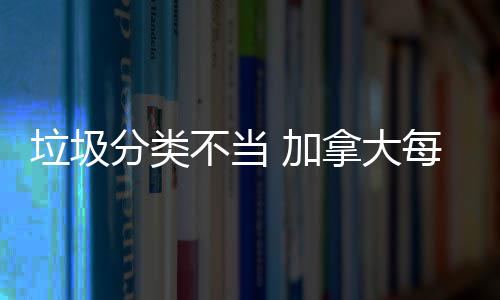 不当 加拿大每年万元垃圾损失数百分类