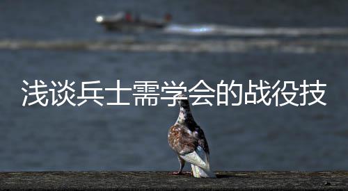 兵士技能需学浅谈战役会的
