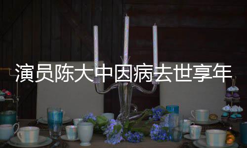 病去年7陈大参演朝熙王演员康中因 曾世享1岁