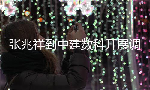 调研祥到开展张兆中建数科