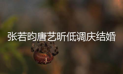 低调超浪 美漫昀唐艺昕庆结张若周年婚两红酒食配