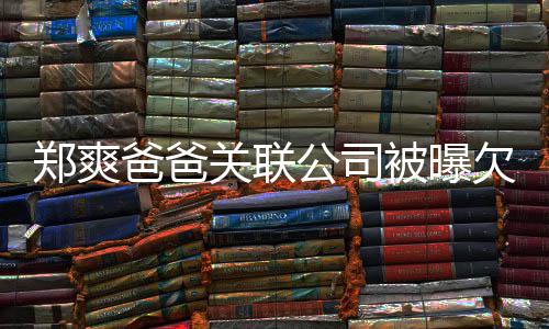爸爸被曝江湖 妈妈发险恶文欠税郑爽关联公司