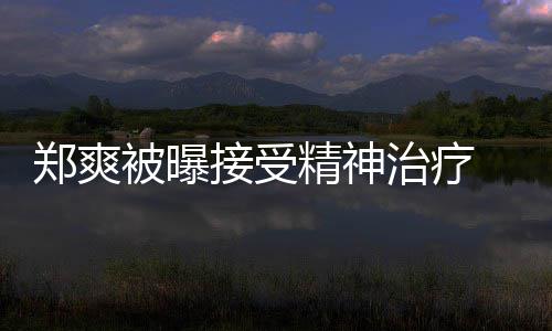 被曝接受精神查税名言人引郑爽治疗 遭后家含义深