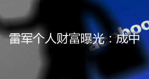 家财富成财富企业中国增长最多个人曝光雷军