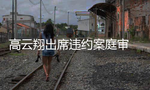 镜淡戴墨定现 穿翔出席违西装庭审约案高云身